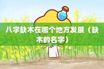 八字缺木在哪个地方发展（缺木的名字）