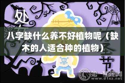 八字缺什么养不好植物呢（缺木的人适合种的植物）