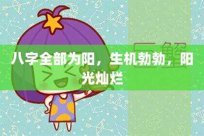 八字全部为阳，生机勃勃，阳光灿烂