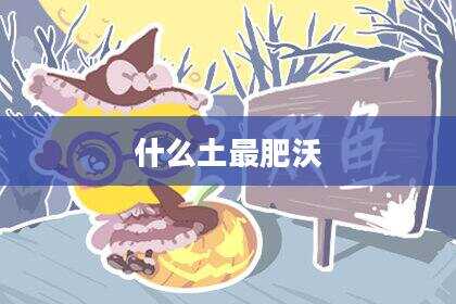 什么土最肥沃