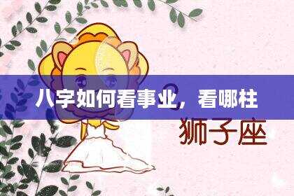 八字如何看事业，看哪柱