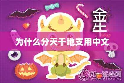 为什么分天干地支用中文
