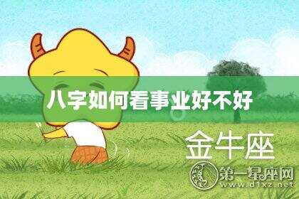 八字如何看事业好不好