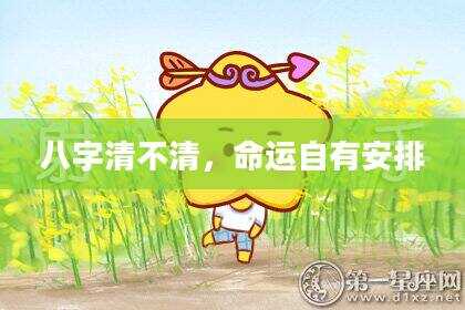 八字清不清，命运自有安排