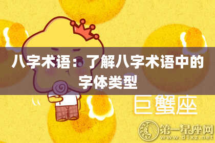 八字术语：了解八字术语中的字体类型