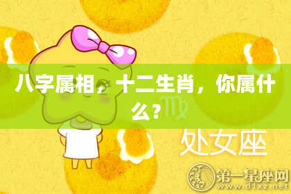 八字属相，十二生肖，你属什么？