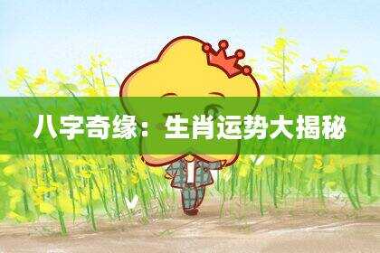 八字奇缘：生肖运势大揭秘