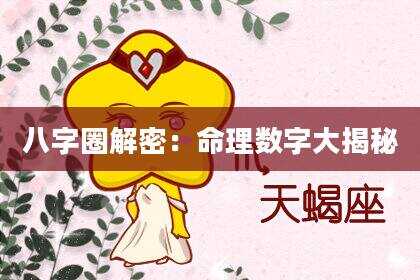 八字圈解密：命理数字大揭秘