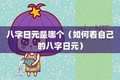 八字日元是哪个（如何看自己的八字日元）