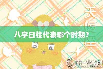 八字日柱代表哪个时期？